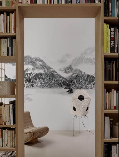 Tapeta krajobraz gór Wall&Deco WDYU2201 Yukiyama Contemporary 2022