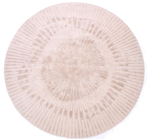 Dywan Okrągły Beżowy RADIUS Beige Handmade Collection Carpet Decor Fargotex