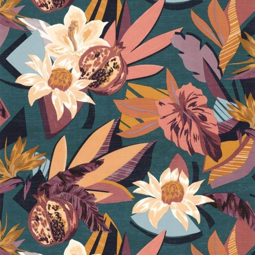 Tapeta kwiaty i owoce Casamance 75531630 Salvador Aventura