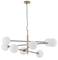 ! PROMO ! Lampa wisząca nowoczesna MODERN NEW YORK 8 mleczne kule złota le41768 Vitra 9143308