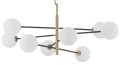 ! PROMO ! Lampa wisząca nowoczesna MODERN NEW YORK 8 mleczne kule złota le41768 Vitra 9143308