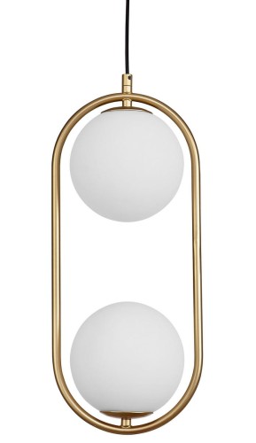 ! HIT ! Modna lampa Elipsa Mleczna kula podwójna OBITAR-L le41772