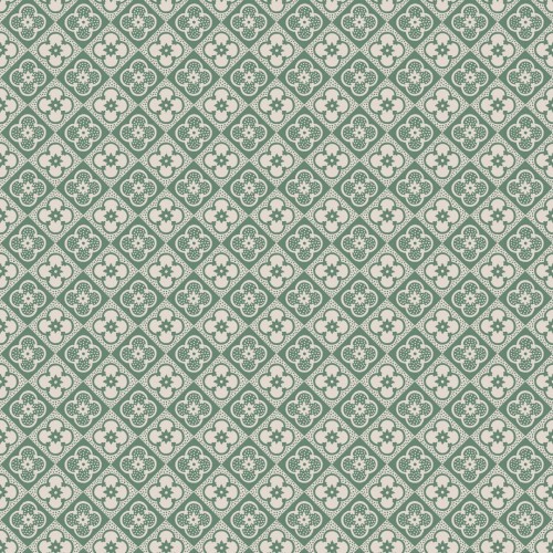 Tapeta jak płytki Sandberg S10153 Lyckan Emerald Huset i Solen