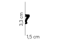 Listwa ścienna MD318 (MDD318) Mardom Decor wys. 3,3cm