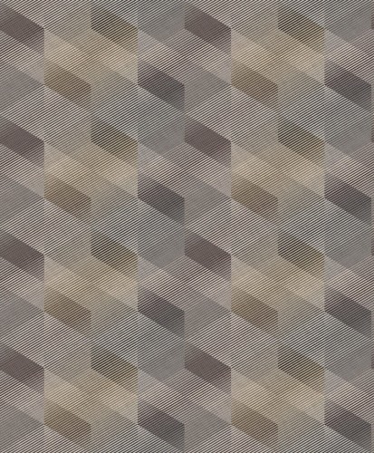 Tapeta geometryczna z efektem 3D Decoprint AF24584 3D Rhombus Affinity