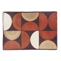 Dywan geometryczny z juty Rocky Terracotta Elitis
