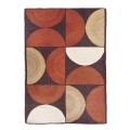 Dywan geometryczny z juty Rocky Terracotta Elitis
