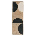 Dywan geometryczny z juty Rocky Black Elitis