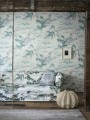 Tapeta tekstylna w stylu orientalnym Zoffany 312984 Floating Mountains Kensington Walk Wallcoverings
