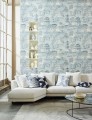 Tapeta tekstylna w japońskim stylu Zoffany 312987 Eastern Palace Kensington Walk Wallcoverings