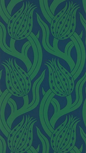 Tapeta kwiaty tulipany Zoffany 312996 Persian Tulip Kensington Walk Wallcoverings