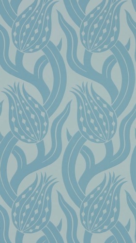 Tapeta kwiaty tulipany Zoffany 312997 Persian Tulip Kensington Walk Wallcoverings