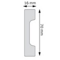 Listwa przypodłogowa LPC-23 Creativa wys. 7cm