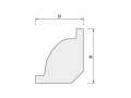 Listwa podłogowa malowana biała LPC-01M Creativa wys. 2,1cm