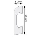 Listwa podłogowa malowana biała LPC-04M Creativa wys. 5cm