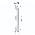 Listwa podłogowa malowana biała LPC-10M Creativa wys. 11cm