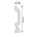 Listwa podłogowa malowana biała LED LPC-19M-LE Creativa wys. 10cm