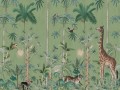 Fototapeta dżungla Rebel Walls R16793 Giraffes Stroll Emerald Wonder World