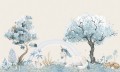Fototapeta zaczarowany las Rebel Walls R18183 Unicorn Dream Sky Wonder World