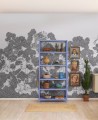 Fototapeta domki na drzewie Rebel Walls R18222 Playground Graphite Wonder World