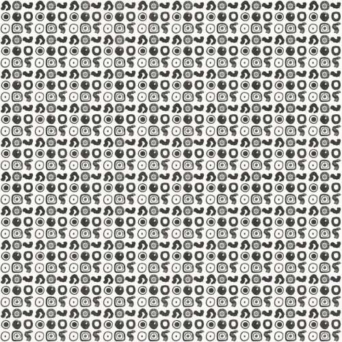 Fototapeta geometryczna abstrakcja Tecnografica 80477-1B MAURICIO LARA: SIGNOS BLACK AND WHITE B Art Collections