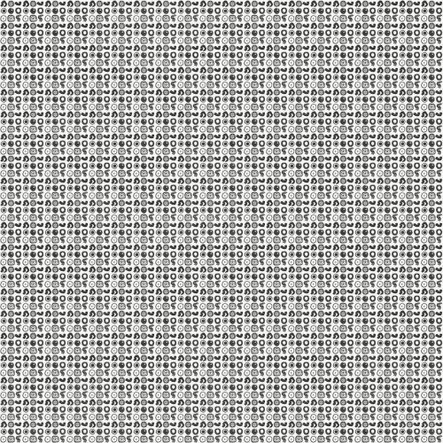 Fototapeta geometryczna abstrakcja Tecnografica 80477-1C MAURICIO LARA: SIGNOS BLACK AND WHITE C Art Collections