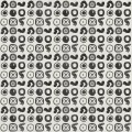 Fototapeta geometryczna abstrakcja Tecnografica 80477-2A MAURICIO LARA: SIGNOS GREY A Art Collections
