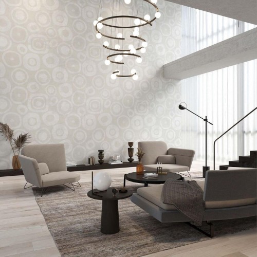 Fototapeta artystyczne okręgi Tecnografica 80479-2B MAURICIO LARA: ÓOM WHITE B Art Collections