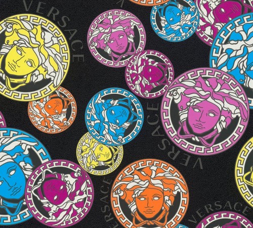Tapeta głowy Meduzy - Logo Versace 38610-4 Versace V