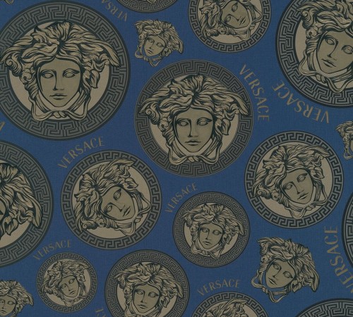 Tapeta głowy Meduzy - Logo Versace 38611-3 Versace V