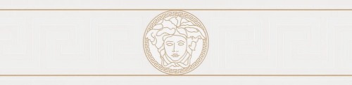 Border logo Versace i greckie meandry 93522-3 Versace V
