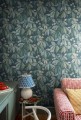 Tapeta liście Sandberg S10146 Kersti Indigo Huset i Solen