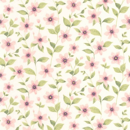 Tapeta kwiatki Casadeco GADN 87644352 Clematites Gardens