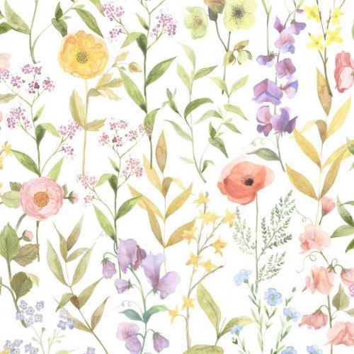 Tapeta łąka Casadeco GADN 87650825 Fleurs Des Champs Gardens