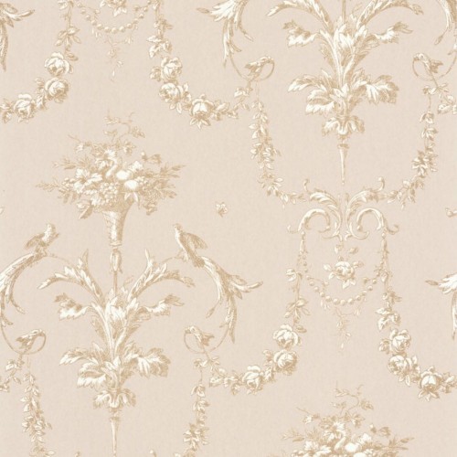 Tapeta ornamentowa Casadeco LBTJ 87921104 Corne D'abondance Les Belles Toiles de Jouy