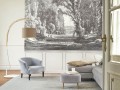 Mural dworski krajobraz Casadeco LBTJ 87989207 S Balade Au Parc Les Belles Toiles de Jouy