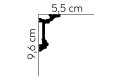 Listwa karniszowa LED MD137 (MDB137) Mardom Decor wys. 9,6cm
