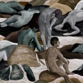 Tapeta scena łaźni termalnej Arte 70501 Saturnia Les Thermes