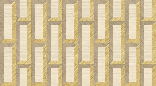 Tapeta naturalna prostokąty efekt 3D Arte 72720 Biseau Marqueterie