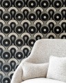 Tapeta geometryczna okręgi i łuki Arte Moooi MO4010 Queen Cobra Memento Moooi