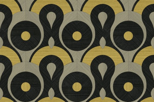 Tapeta geometryczna okręgi i łuki Arte Moooi MO4012 Queen Cobra Memento Moooi