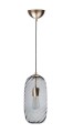 Lampa wisząca Famlight Chloe Złota Patyna Szara