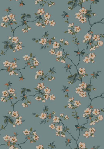 Tapeta gałązki kwitnącej wiśni Boras Tapeter Trädgårdsstaden 4175 Alla Tiders Hus