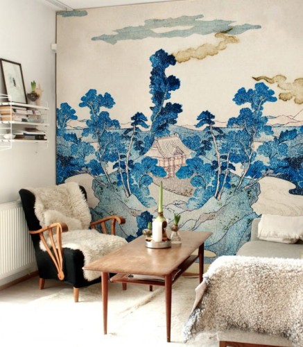 Mural orientalne scenki Wallcolors Japanese Life in Boho