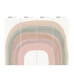 Mural tęcza Wallcolors Pastel Rainbow Life in Boho
