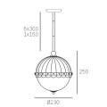Lampa wisząca w stylu modern-classic Pralines P01206WH Cosmo Light