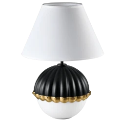 Elegancka lampa stołowa czarna Pralines T01275BK Cosmo Light