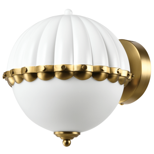 Elegancki kinkiet w stylu vintage biały Pralines W01237WH Cosmo Light