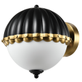 Elegancki kinkiet w stylu vintage czarny Pralines W01244BK Cosmo Light