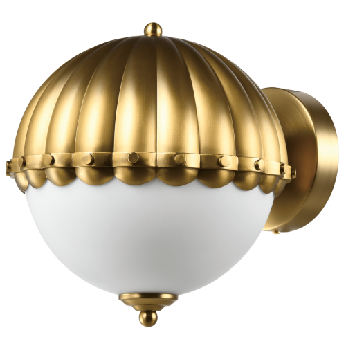 Elegancki kinkiet w stylu vintage złoty Pralines W01251BR Cosmo Light